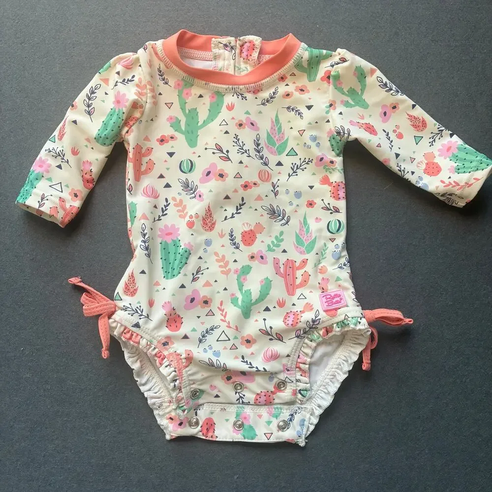 RuffleButts Desert Succulents Swimsuit